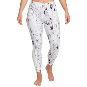 Calia By Carrie Underwood Energize White High Rise Marble Print 7/8 Leggings
